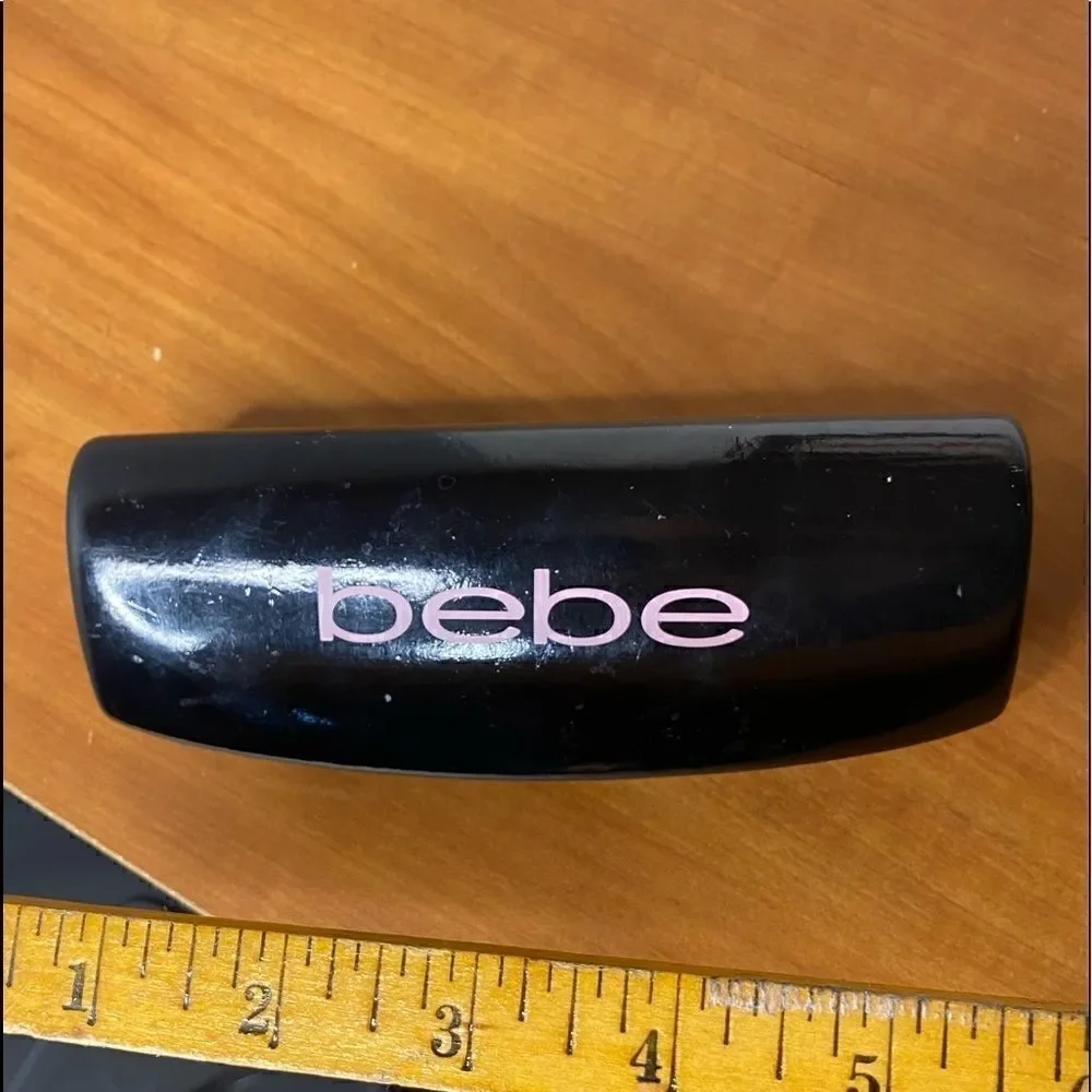 Bebe small profile glasses case in black perfect for readers or small frame